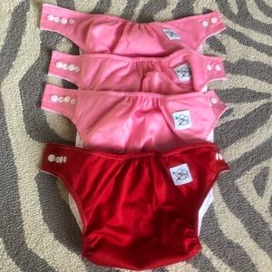 4 Baby City Cloth Pocket Diapers
